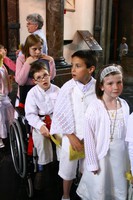la procession des futurs baptisés